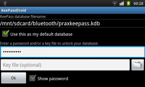 Keepassdroid for Android
