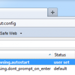 Autostart the Private Browsing in Firefox