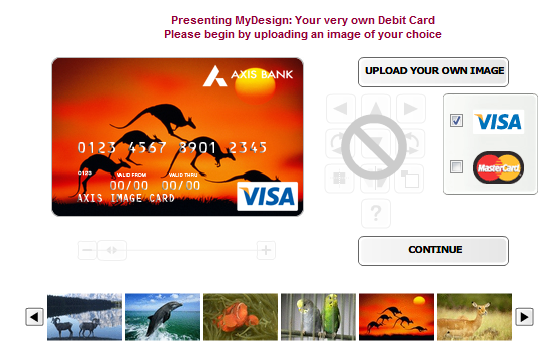 MyDesign - The Axis Bank Image Debit Card