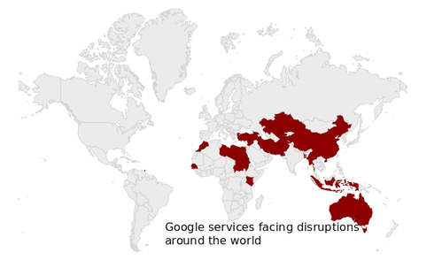 Google Services disrupted
