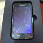 Broken Mobile Screen with Screen guard
