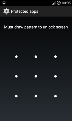 cyanogenmod protected apps create unlock pattern